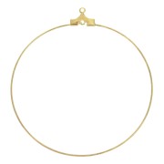 Soportes para pendientes de aro de un solo agujero, 50 mm - Dorado (2 unidades)
