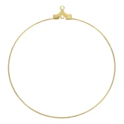 Soportes para pendientes de aro de un solo agujero, 50 mm - Dorado (2 unidades)