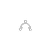 Entrepiezas de 1 puente, 9,5 x 8,5 mm - Plateadas, 20 unidades|raw }}