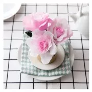 Cinta de papel crespoón para flores 12.5 mm verde arból x 27.4m