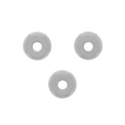 Arandelas Heishi 4 x 1,8 mm - Plateadas x20