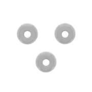 Arandelas Heishi 4 x 1,8 mm - Plateadas x20