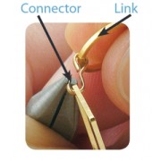 Conector doble Quick Links de 9,5 x 2,5 mm - Plateado x42