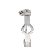 Plateado - Soporte para alfiler de 14 mm - Plateado x1 Soporte para alfiler de 14 mm - Plateado x1