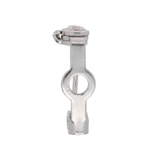 Soporte para alfiler de 14 mm - Plateado x1