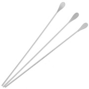 Tachuelas con cabeza en forma de gota, 51 x 0,7 mm - Plateadas, x10