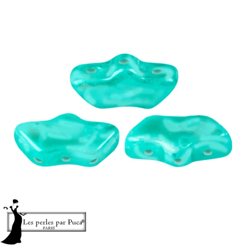 Delos® de Puca® 6 x 11 mm - Mishmash Emerald x 10 g