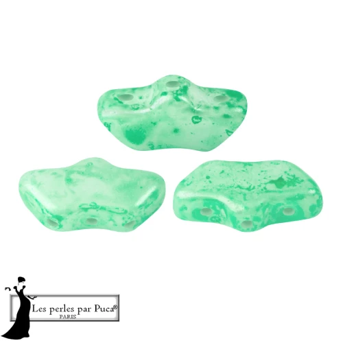 Delos® de Puca® 6 x 11 mm - Mishmash Green x 10 g