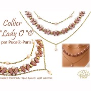 Delos® de Puca® 6 x 11 mm - Mishmash Rose x 10 g