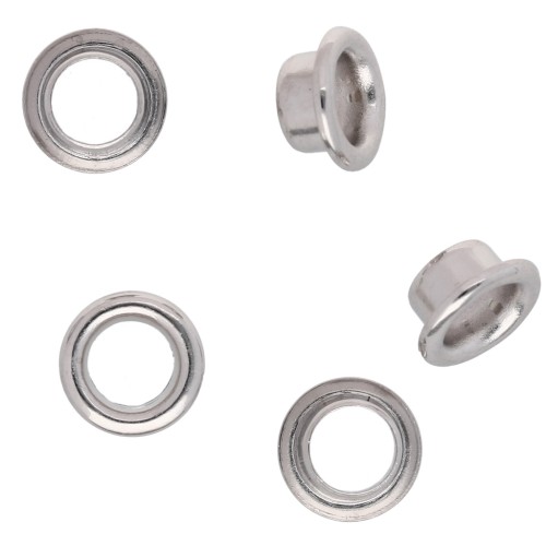 Tapas de 8 mm para cuentas de pasta polimérica - Plateadas x50