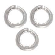 Anillas abiertas de 3 x 0,6 mm - Plateadas x200