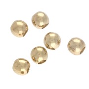 Cuentas redondas de 3 mm - Dorado x50