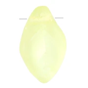 Cuentas de cristal checo en forma de hoja, 12 x 8 mm - Jonquil AB mate x6