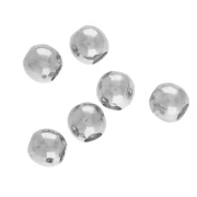 Cuentas para aplastar de 3 mm - Plateadas x100