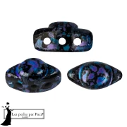 Cuentas de cristal Volos® de Puca® 4x8 mm - Azul esmaltado x10 g