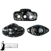Cuentas de cristal Volos® de Puca® 4x8 mm - Enamel Grey x10 g