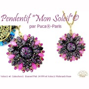 Cuentas de cristal Volos® de Puca® 4x8 mm - Enamel Grey x10 g