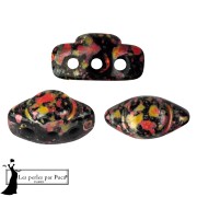 Cuentas de cristal Volos® de Puca® 4x8 mm - Esmalte naranja x10 g