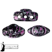 Cuentas de cristal Volos® de Puca® 4x8 mm - Enamel Pink x10 g