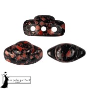 Jet - Cuentas de cristal Volos® de Puca® 4x8 mm - Enamel Red x10 g Cuentas de cristal Volos® de Puca® 4x8 mm - Enamel Red x10 g