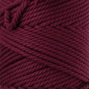 Bobina de cordón de algodón para macramé de 2 mm - Granate x 100 m