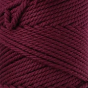 Bobina de cordón de algodón para macramé de 2 mm - Granate x 100 m