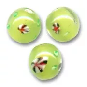 Redondas 11 mm Verde anis x4