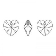 Corazón Swarovski 6228, 14,4 x 14 mm, Light Siam, 1 unidad