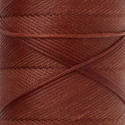 Hilo plano de poliéster encerado Slam Cord para micromacramé, 0,8 mm - Color castaño, 100 m