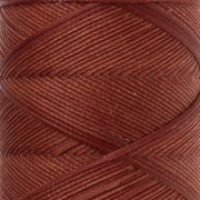 Hilo plano de poliéster encerado Slam Cord para macramé fino de 1 mm - Auburn x100 m