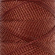 Hilo plano de poliéster encerado Slam Cord para macramé fino de 1 mm - Auburn x100 m