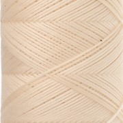 Hilo plano de poliéster encerado Slam Cord para macramé fino, 0,6 mm - Color bisque, 100 m