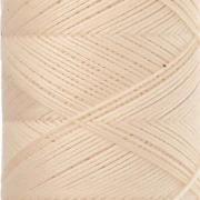 Hilo plano de poliéster encerado Slam Cord para macramé fino, 0,6 mm - Color bisque, 100 m