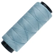 Hilo plano de poliéster encerado Slam Cord para macramé fino de 1 mm - Azul claro x 100 m