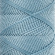 Hilo plano de poliéster encerado Slam Cord para macramé fino de 1 mm - Azul claro x 100 m