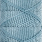 Hilo plano de poliéster encerado Slam Cord para macramé fino de 1 mm - Azul claro x 100 m