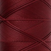 Hilo plano de poliéster encerado Slam Cord para micro macramé, 0,8 mm - Granate, 100 m