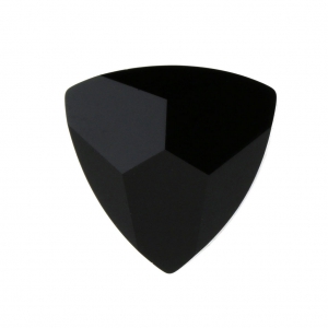 Cabujón triangular Swarovski 4799 de 9 mm, color Jet, 1 unidad