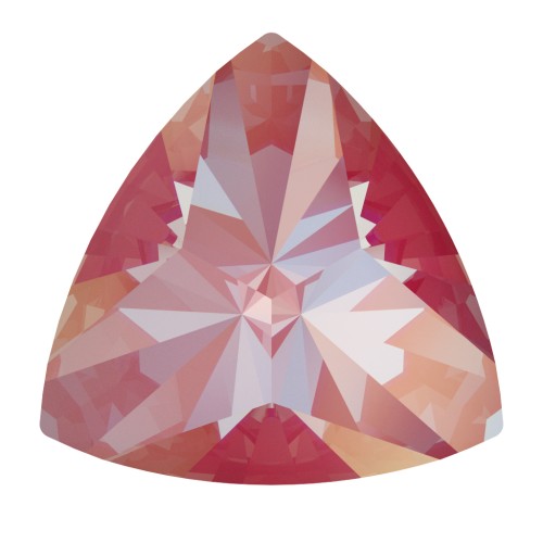 Cabujón triangular Swarovski 4799 de 9 mm, color Crystal Lotus Pink Delite, x 1