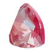 Cabujón triangular Swarovski 4799 de 9 mm, color Crystal Lotus Pink Delite, x 1