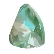Cabujón triangular Swarovski 4799 de 9 mm, color Crystal Silky Sage Delite, x 1