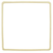 Anilla de montaje y tejido cuadrado de 30 mm - Dorado x25