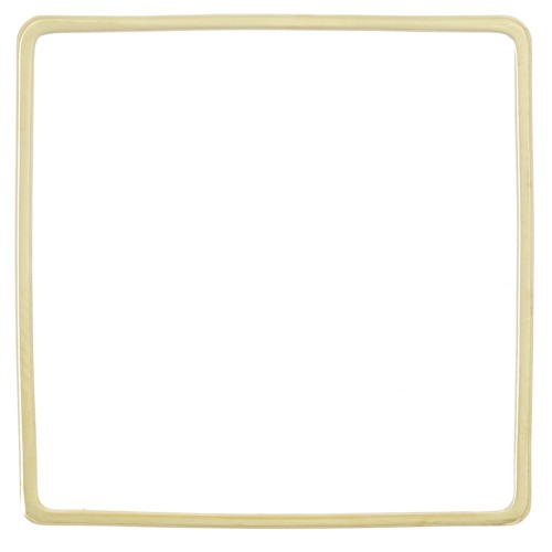 Anilla de montaje y tejido cuadrado de 30 mm - Dorado x25