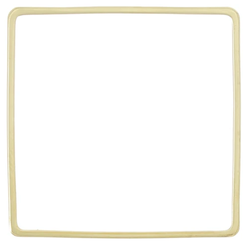 Anilla de montaje y tejido cuadrado de 30 mm - Dorado x25