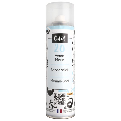 Barniz marino en spray Odif n.º 20 - resistente al agua - Transparente, 250 ml