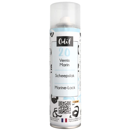 Barniz marino en spray Odif n.º 20 - resistente al agua - Transparente, 250 ml