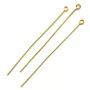 Bastón cabeza de anilla 50x0,7 mm flexible dorado x25