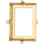 Engaste tipo garra para cabujón PureCrystal 4527, 18 x 13 mm - Dorado x1
