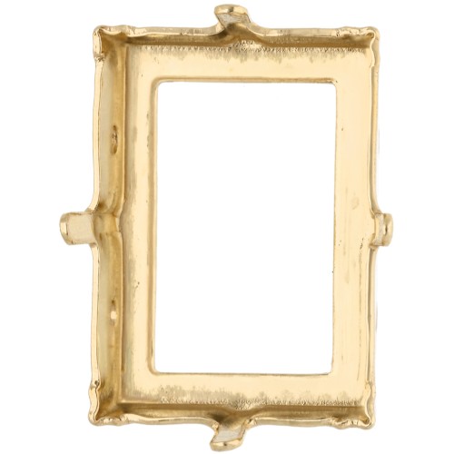 Engaste tipo garra para cabujón PureCrystal 4527, 18 x 13 mm - Dorado x1