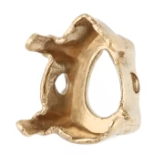Engaste tipo garra para cabujón PureCrystal 4320 6x4 mm - Dorado x1